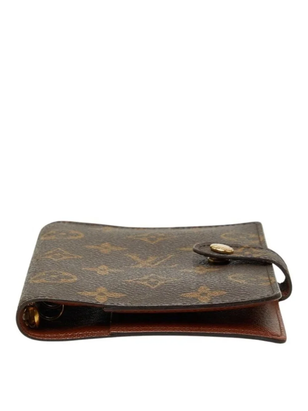 Louis Vuitton Monogram Agenda PM Notebook Cover Brown Leather